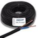 Apparaatkabel platte kabel H03VVH2-F 2x0,75 mm² zwart 2x0,75 mm2 - aderkleuren: bruin - blauw - 2-polig/aderig - pvc-kabel - 99,9% OFC koper (volledig koper), vele lengtes vanaf 5 m in stappen van 1 m