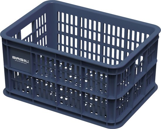 Basil Crate S Fietskrat - 25 liter - Blauw