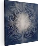 Artaza Canvas Schilderij Witte Zonnestraal 40x40 - Canvas Print