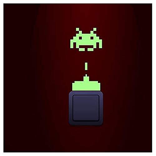 Ambiance Sticker Space Invaders TL-buis, 15 x 10 cm