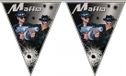 Merkloos / Sans marque Espa Nv Maffia en gangsters vlaggenlijn - 3x - versiering thema - 500 cm - kunststof - feestartikelen