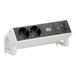Bachmann DESK2 2xCEE7/3 1xUSB C/C 65W, L=0,2m RAL9010