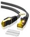Cat8 ethernetkabel netwerkkabel patchkabel - 8 meter - Plat et tressé - 40 Gbps