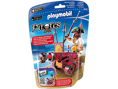 playmobil Zeerover met rood kanon 6163