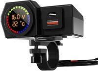 Bigougem Motorfiets Telefoon Oplader - Zwart