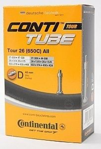 Continental CONTI TOUR 26 D40 37-559-&amp;gt;47-597 - Binnenband Fiets - Hollands Ventiel - 40 mm - 26 x 1 3/8 - 1 5/8