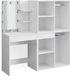 Vicco Dressing table with light Isabelle, White, 140 cm