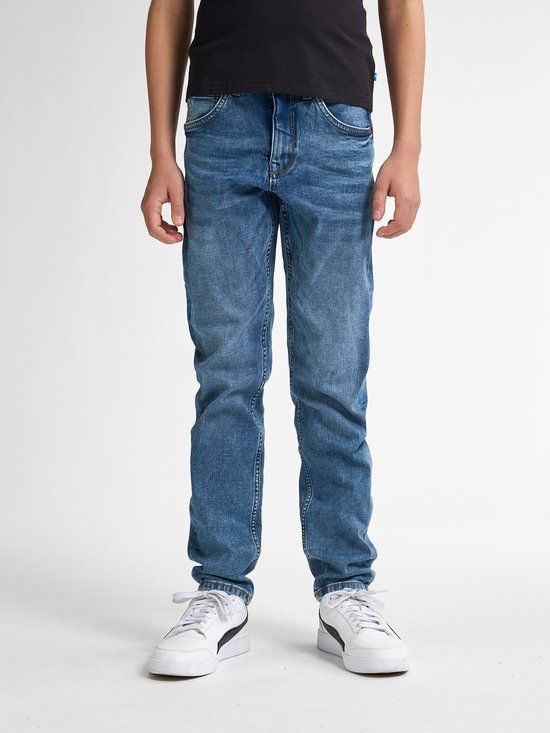 Petrol Industries Jongens Jeans Regular Tapered Fit Russel - Stretchdenim - Spijkerbroek - Kinderkleding - Blauw - Maat 146