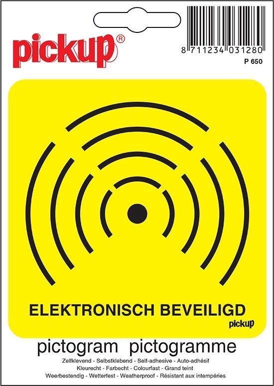 Pickup Pictogram Elektronische Beveiliging - 10 x 10 cm