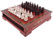 Blocs en bois Jeu d'échecs avec 32 pièces d'échecs et plateau