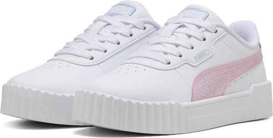 PUMA Carina 3.0 Blurry Dreams PS Meisjes Sneakers - PUMA White-Rose Mauve-Cool Weather