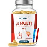 Nutri&Co Multivitamines et Minéraux 25 Nutriments Pour l'Immunité 90 Capsules