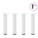 VidaXL Salontafelpoten - 4 stuks - 44 cm - Staal - Wit