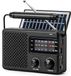 Unyqoos® Radio portable à énergie solaire, Bluetooth et haut-parleur puissant