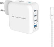 Conceptronic ALTHEA18W oplader voor mobiele apparatuur Universeel Wit AC Snel opladen Binnen