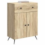 vidaXL Dressoir Sonoma Eiken 66 x 34,5 x 90 cm Bewerkt hout