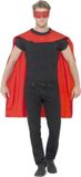 Smiffys Rode Cape En Oogmasker Superheld Kostuum