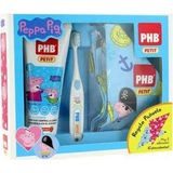 PHB Peppa Pig Brosse à dents + gel dentifrice 75ml + papier cadeau