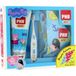 PHB Peppa Pig Brosse à dents + gel dentifrice 75ml + papier cadeau