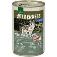 REAL NATURE Echte Natuur Wildernis Hond Volwassen Wide Territory Europese haas met wilde eend en forel 24x400 g