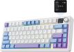 EPOMAKER x AULA F75 MAX - Wit/Blauw - Mechanisch Draadloos Toetsenbord - RGB - 75% - QWERTY - Gaming Keyboard - Leobog Reaper Switch