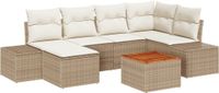 vidaXL Tuinbank - Beige en wit