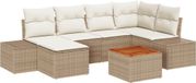 vidaXL Tuinbank - Beige en wit