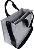 Sigel Desk Sharing Bag - opbergtas - bureautas voor hybride werken - Classic Medium - vilt lichtgrijs - SI-BA408