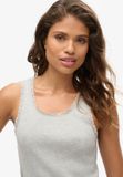 Superdry Athletic Essentials hemdtopje met kanten rand - Dames - Grijs Marl - XS/S