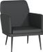 vidaXL Fauteuil 61x78x80 cm Kunstleer Zwart
