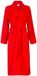 Badrock Unisex badjas rood- velours katoen - sjaalkraag - maat 3XL