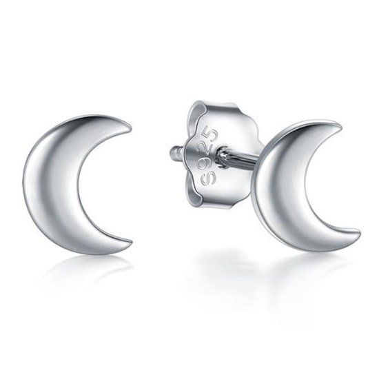 Cilla Jewels Cilla Silver dames oorknoppen 925 Zilver Moon