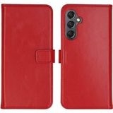 Selencia Echt Leren Bookcase voor de Samsung Galaxy A25 (5G) - Rood