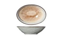 Cosy & Trendy Set van 4 ovale keramische kommen, bever, 19,5 x 13 x 5 cm