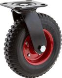Merkloos Draaibaar Heavy Duty Industrieel Wiel 8 inch - Metaal, Rubber
