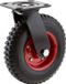 Merkloos Draaibaar Heavy Duty Industrieel Wiel 8 inch - Metaal, Rubber