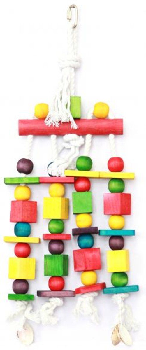 HAPPY PET Block N Beads Papegaai - Speelgoed - 16 x 45 cm