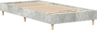 vidaXL Bedframe Beton Grijs 203 x 93 x 25 cm Bewerkt Hout