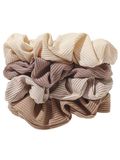 soho Hair accesoires Haarsieraden 'SOHO Ivory Scrunchies - set of 4' ivoor