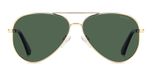 Polaroid PLD 8073/S Enfant Lunettes de Soleil Doré Pilote Vert 55mm Polarisé