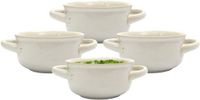 Home Deco Factory Soepkommen Classic - creme wit - 8 stuks - 14 x 7 cm - keramiek