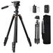K&F CONCEPT 196 cm camerastatief, videostatief, licht reisstatief, tripod met 3-wegkop, aluminium voor DSLR en smartphone