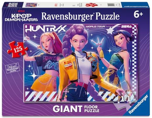 Ravensburger - Puzzel 125 stukjes Giant: K-Pop Demon Hunters, puzzel kinderen 6 jaar, 70 x 50 cm, cadeau voor meisjes 6 jaar en kind