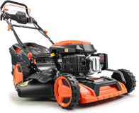 FUXTEC 4-in-1 Thermique Tondeuse FX-RM5196eSPRO – Démarrage Électrique – 6 ch – 51 cm Largeur de coupe – Propulsion Arrière Flexible – 4 Temps – Hauteur de coupe 25–75 mm – Bac de ramassage 60 L – Fonction Mulching