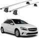 Aluminium dakkap voor Mercedes A-klasse W176 (2012-2018), met T-gleuf, draagvermogen 75 kg, 2-delig, zilver