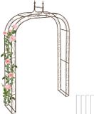 Merkloos tuinboog - 240 x 155 x 39 cm - metaal - bruin