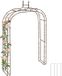 Merkloos tuinboog - 240 x 155 x 39 cm - metaal - bruin