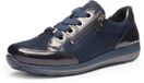 Ara Osaka Highsoft Dames Sneakers Blauw Lak Leer Breedte H 41.5 EU