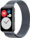 Strap-it Luxe Milanese band - Milanees bandje geschikt voor Huawei Watch Fit / Huawei Watch Fit New - space grey