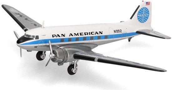 Herpa Douglas DC-3 Pan American World Airways Clipperle - 1:200 Scale Model
